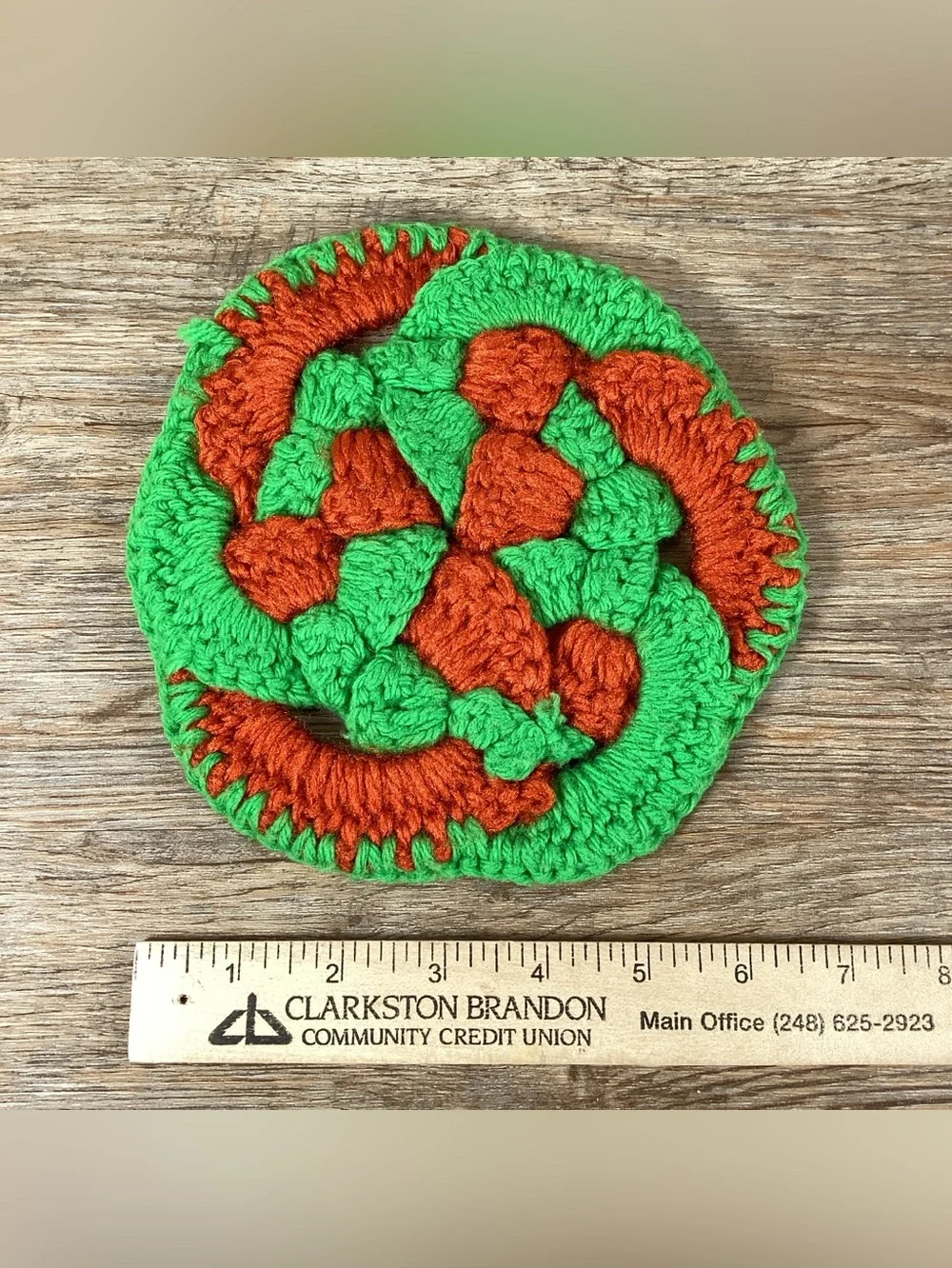 5 Vintage Hand Crocheted Pot Holders Hot Pad Trivet Granny Grannycore Set